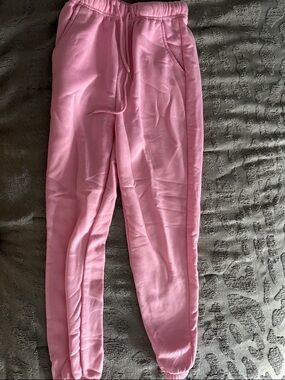 SHEIN Kids Pink Pull-On Jogger Sweatpants